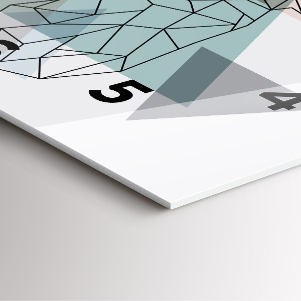 Wanduhr modern quadratisch Rentier skandinavischer Stil