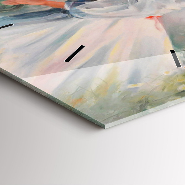 Wanduhr quadratisch mit motiv Schöne Frau mit Pferd