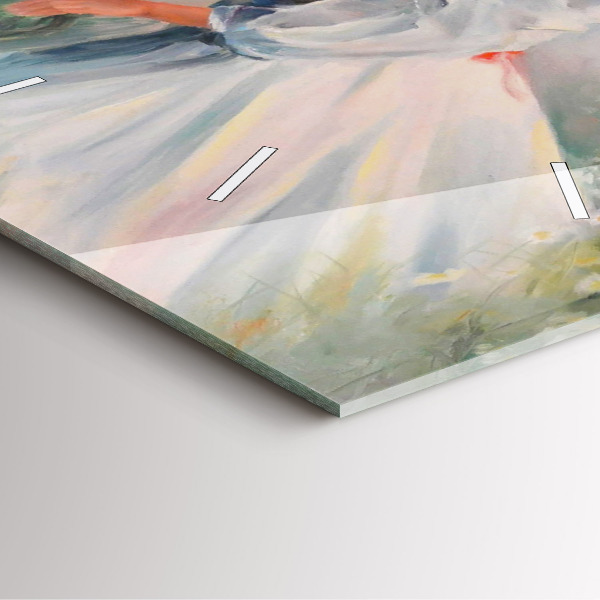 Wanduhr quadratisch mit motiv Schöne Frau mit Pferd