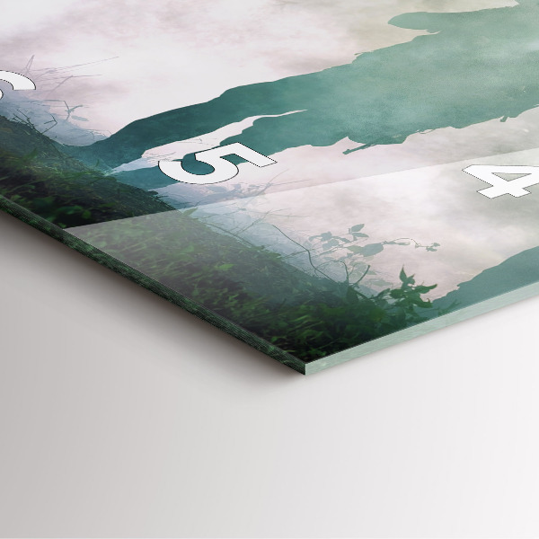 Wanduhr quadratisch mit motiv Soldaten in einem Wald