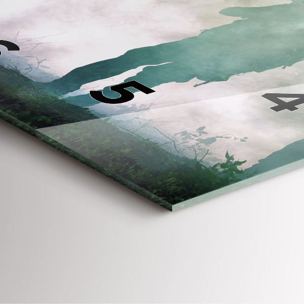 Wanduhr quadratisch mit motiv Soldaten in einem Wald