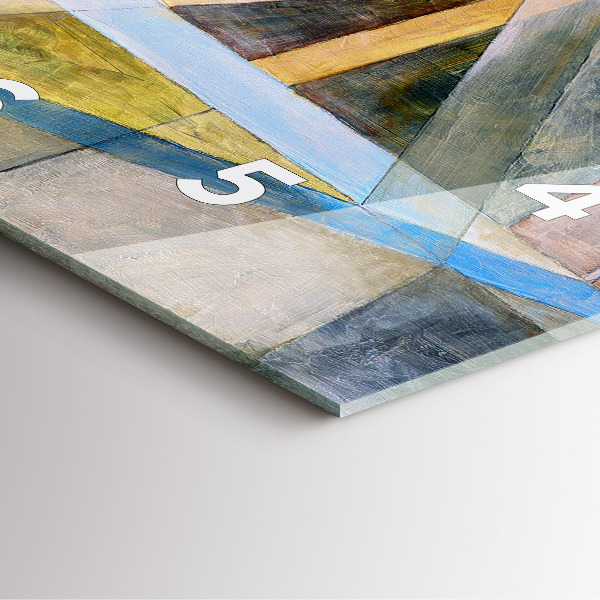 Wanduhr modern quadratisch Impressionistische Malerei