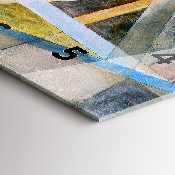 Wanduhr modern quadratisch Impressionistische Malerei