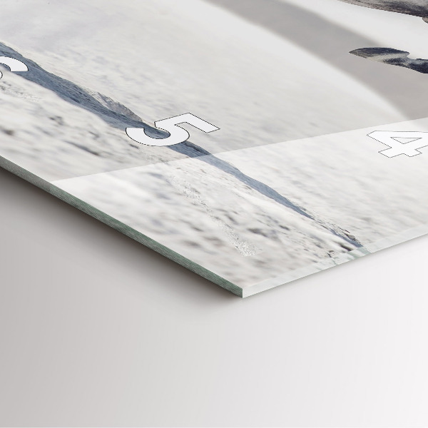 Wanduhr quadratisch Galoppierendes weißes Pferd