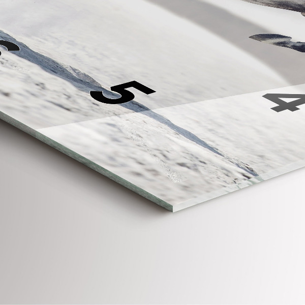 Wanduhr quadratisch Galoppierendes weißes Pferd