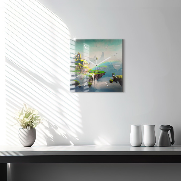 Wanduhr modern quadratisch Chinesische Fantasieszenen