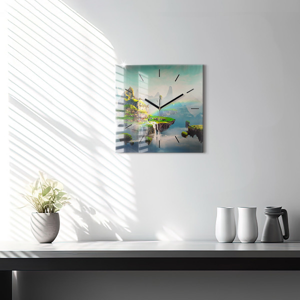 Wanduhr modern quadratisch Chinesische Fantasieszenen