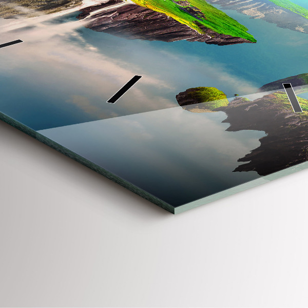 Wanduhr modern quadratisch Chinesische Fantasieszenen