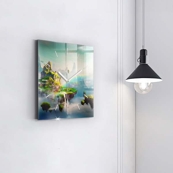 Wanduhr modern quadratisch Chinesische Fantasieszenen