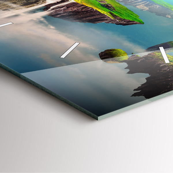 Wanduhr modern quadratisch Chinesische Fantasieszenen