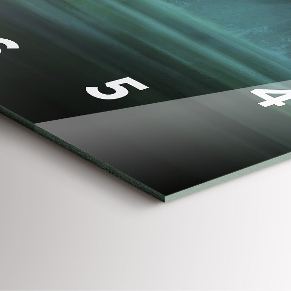 Wanduhr quadratisch mit motiv Mensch und Ungeheuer im Sumpf