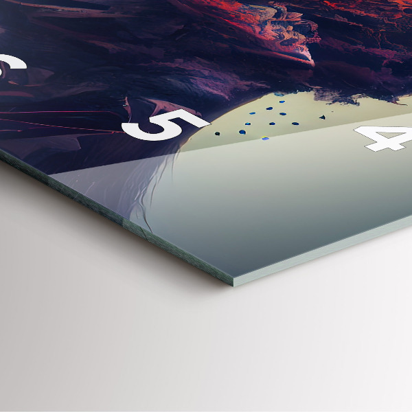 Wanduhr modern quadratisch Emotionale abstrakte Frau