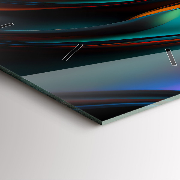 Wanduhr modern quadratisch Futuristische Welle