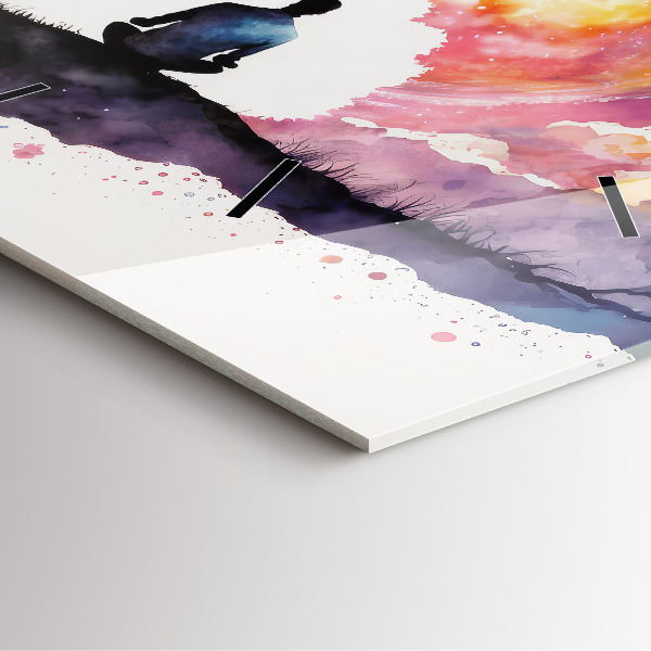 Wanduhr quadratisch Lebensstil Meditation