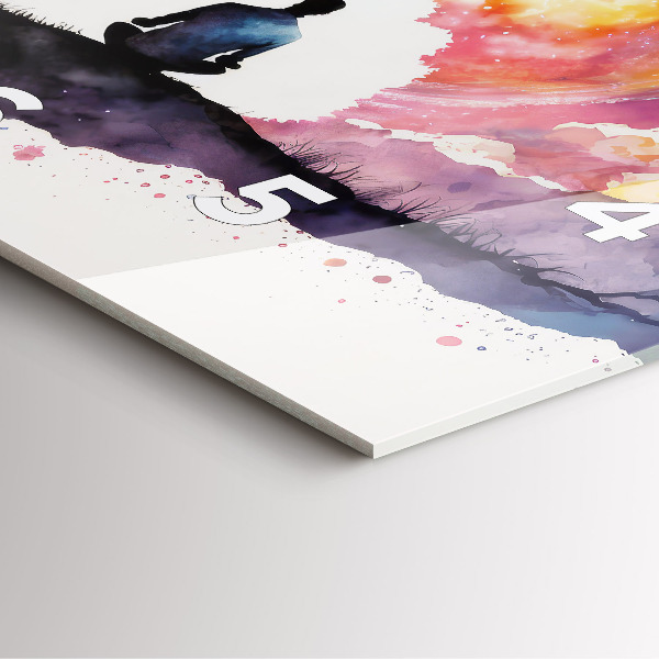 Wanduhr quadratisch Lebensstil Meditation