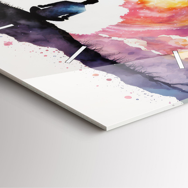 Wanduhr quadratisch Lebensstil Meditation