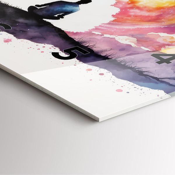 Wanduhr quadratisch Lebensstil Meditation