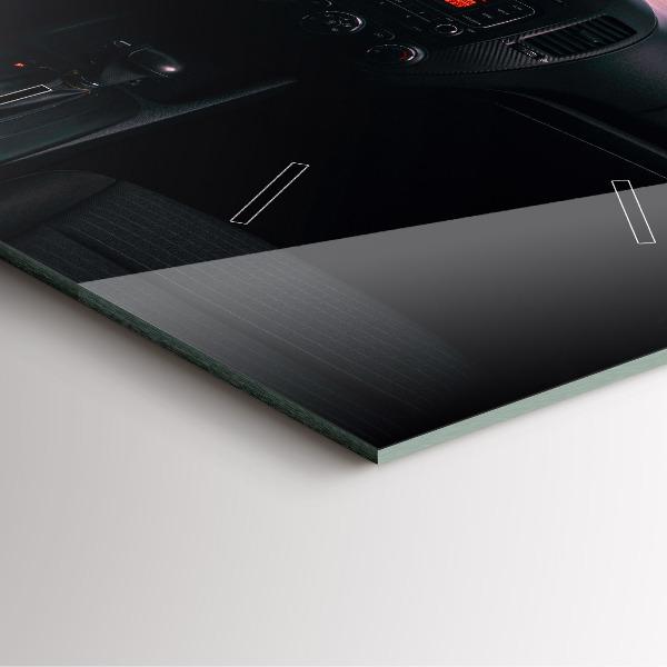 Wanduhr modern quadratisch Auto in Tokio