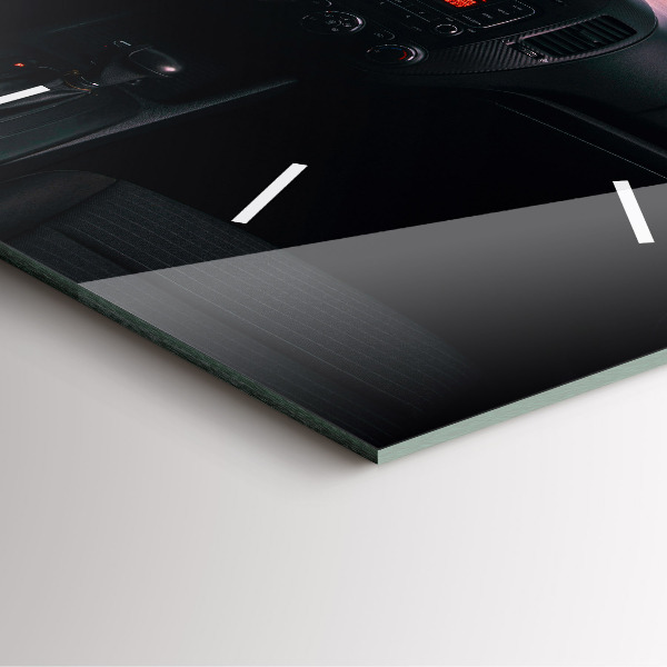 Wanduhr modern quadratisch Auto in Tokio