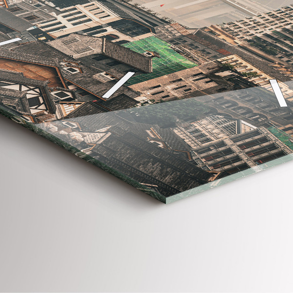 Wanduhr modern quadratisch Alte Stadt in Chongqing