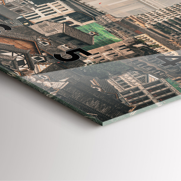 Wanduhr modern quadratisch Alte Stadt in Chongqing