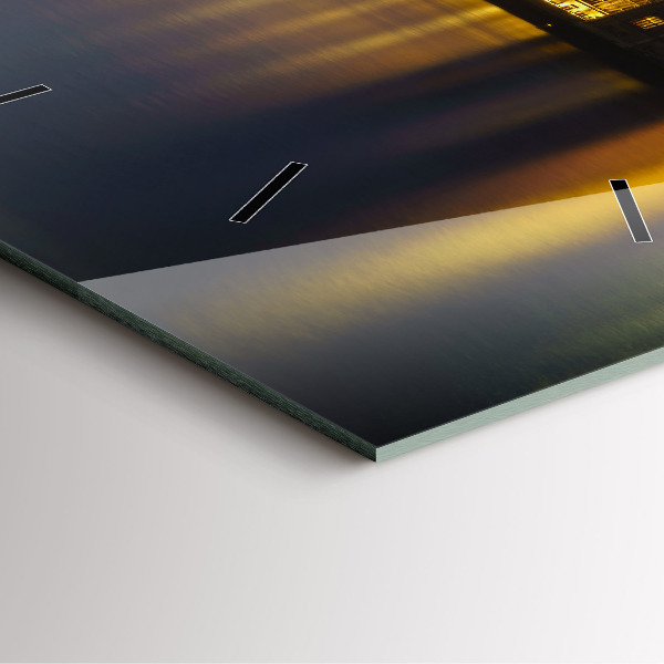 Wanduhr quadratisch mit motiv Winchester Palast London