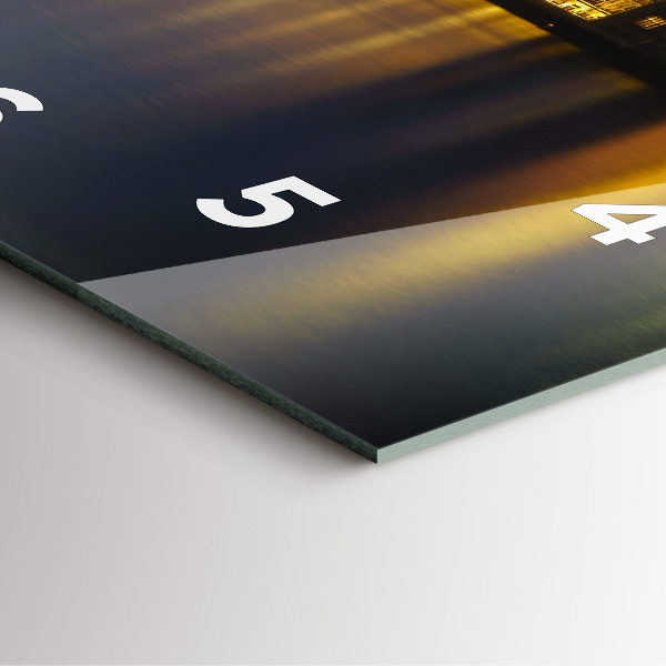 Wanduhr quadratisch mit motiv Winchester Palast London