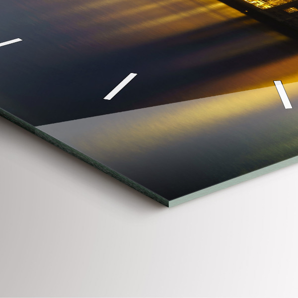 Wanduhr quadratisch mit motiv Winchester Palast London