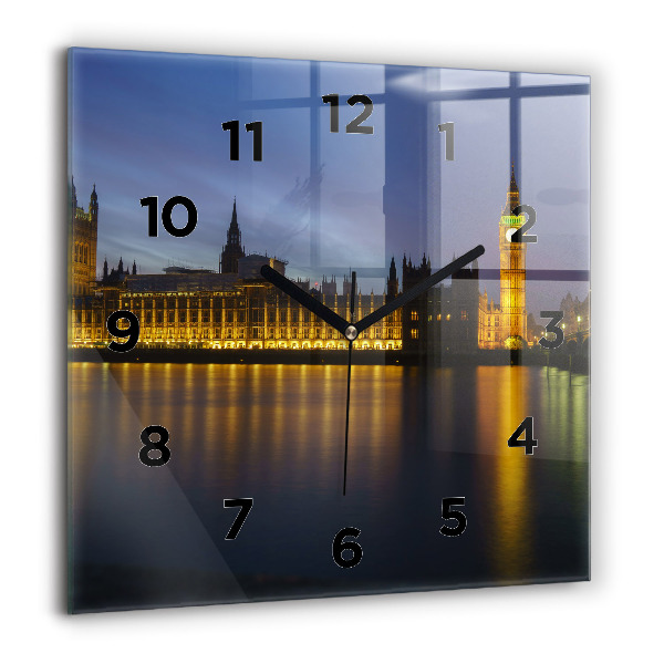 Wanduhr quadratisch mit motiv Winchester Palast London