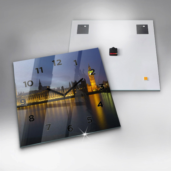 Wanduhr quadratisch mit motiv Winchester Palast London