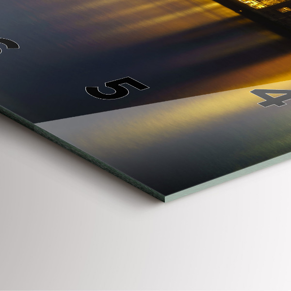 Wanduhr quadratisch mit motiv Winchester Palast London