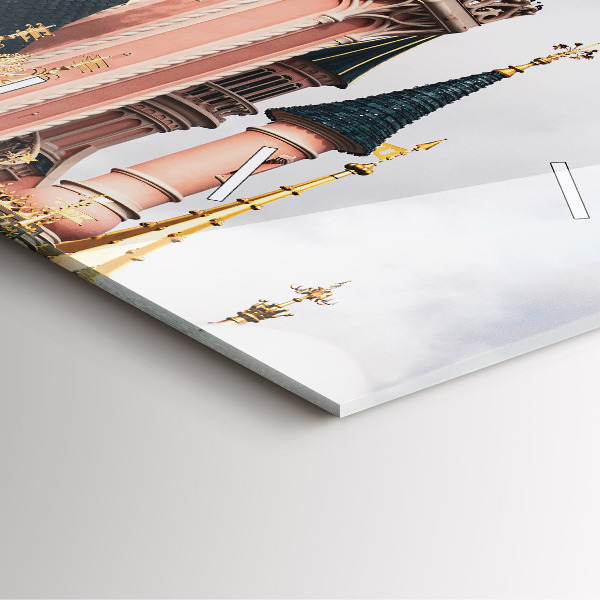 Wanduhr modern quadratisch Schloss Disneyland in Paris