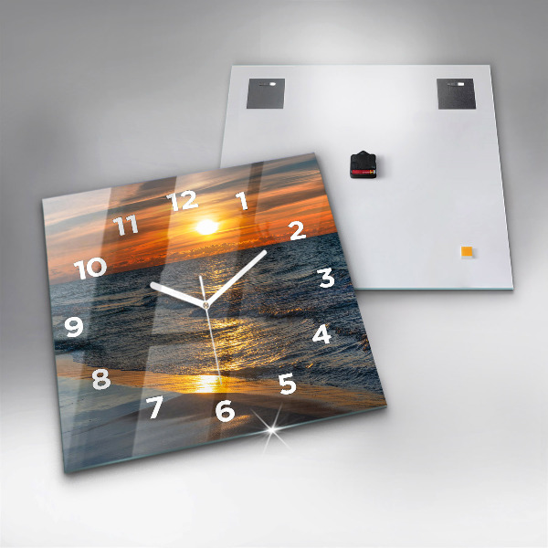 Wanduhr modern quadratisch Władysławowo Ostsee