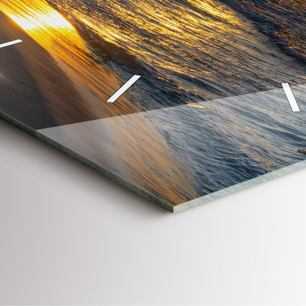 Wanduhr modern quadratisch Władysławowo Ostsee