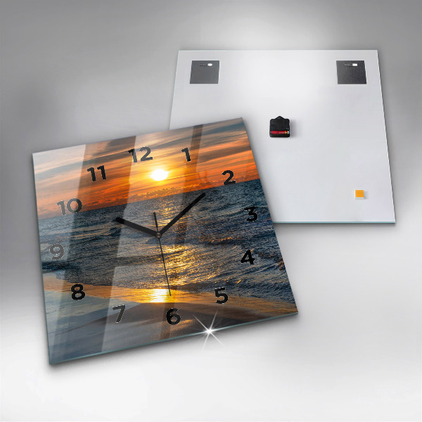 Wanduhr modern quadratisch Władysławowo Ostsee