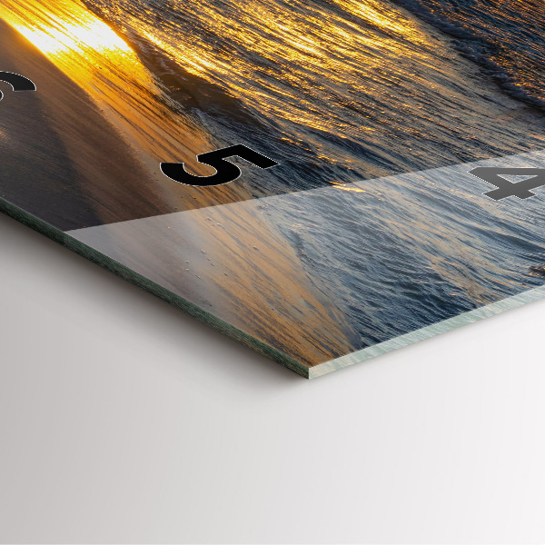 Wanduhr modern quadratisch Władysławowo Ostsee