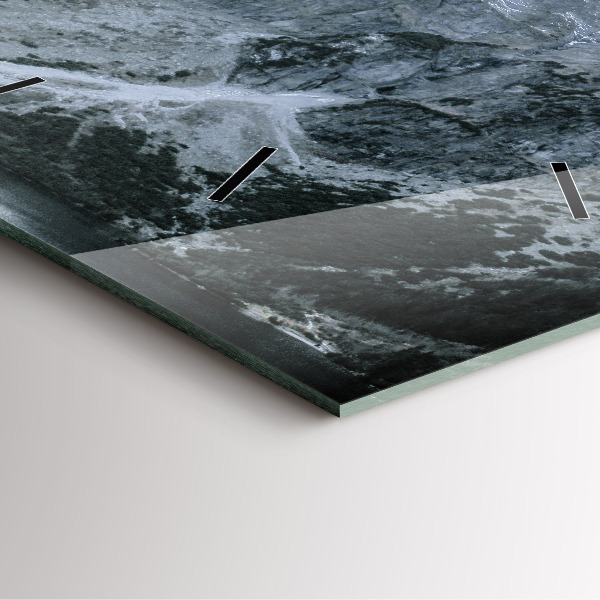 Wanduhr quadratisch Morskie Oko im Tatra-Gebirge