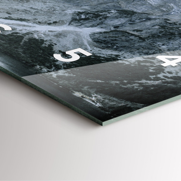 Wanduhr quadratisch Morskie Oko im Tatra-Gebirge