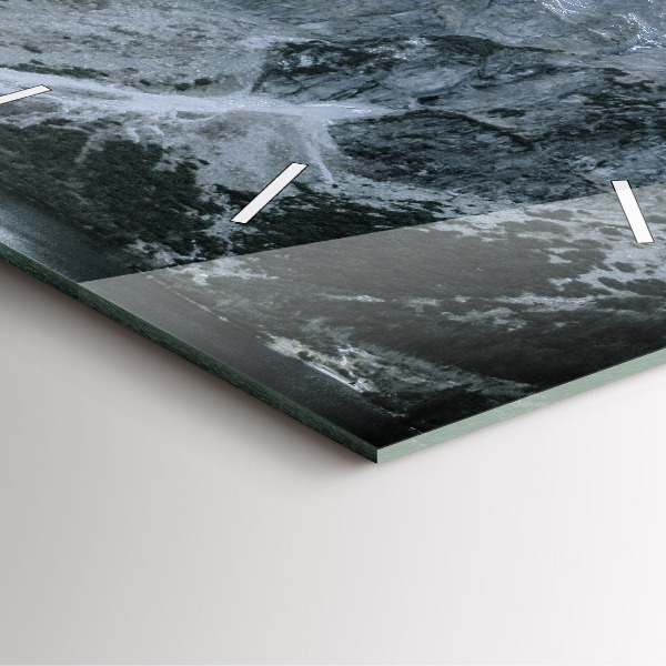 Wanduhr quadratisch Morskie Oko im Tatra-Gebirge