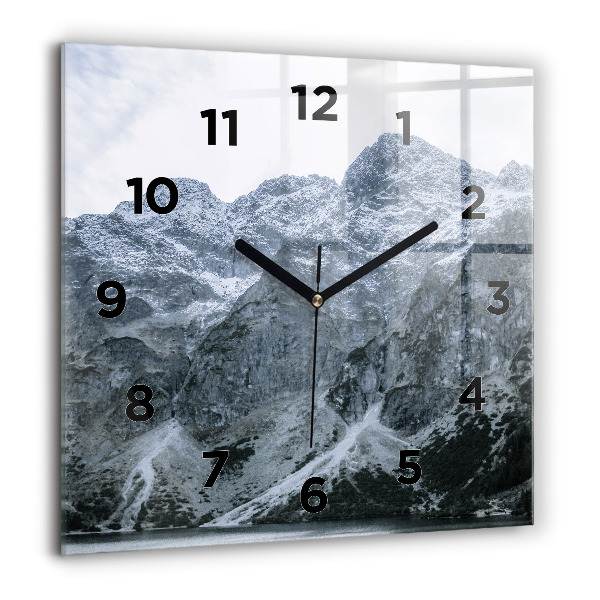 Wanduhr quadratisch Morskie Oko im Tatra-Gebirge