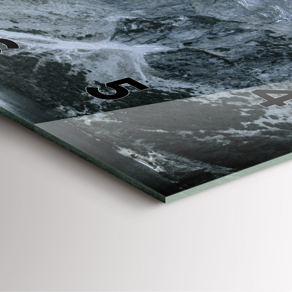 Wanduhr quadratisch Morskie Oko im Tatra-Gebirge