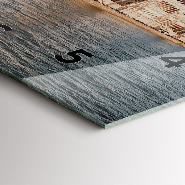 Wanduhr quadratisch mit motiv Das Parlament in Budapest