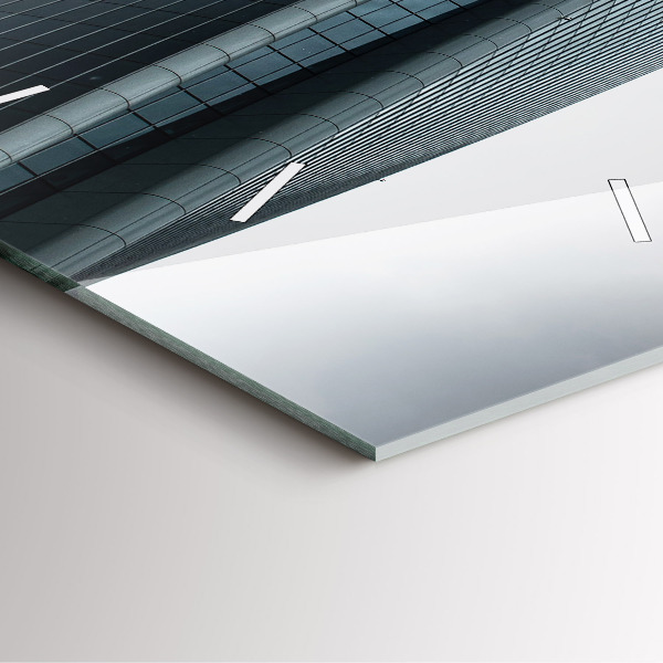 Wanduhr modern quadratisch Mailänder Wolkenkratzer