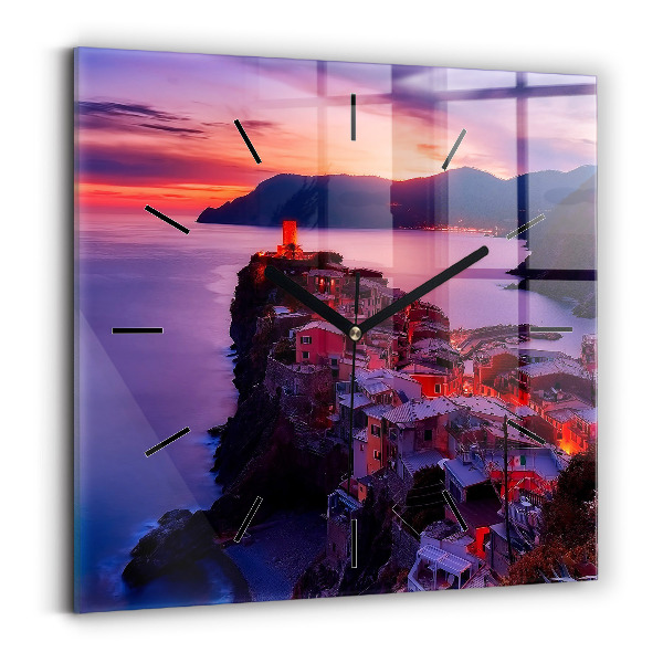 Wanduhr quadratisch Inschrift der Erinnerungen