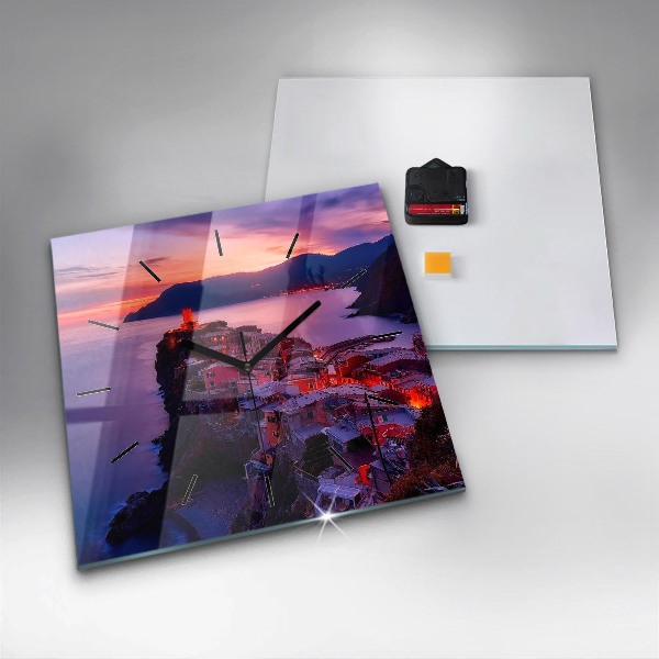 Wanduhr quadratisch Inschrift der Erinnerungen