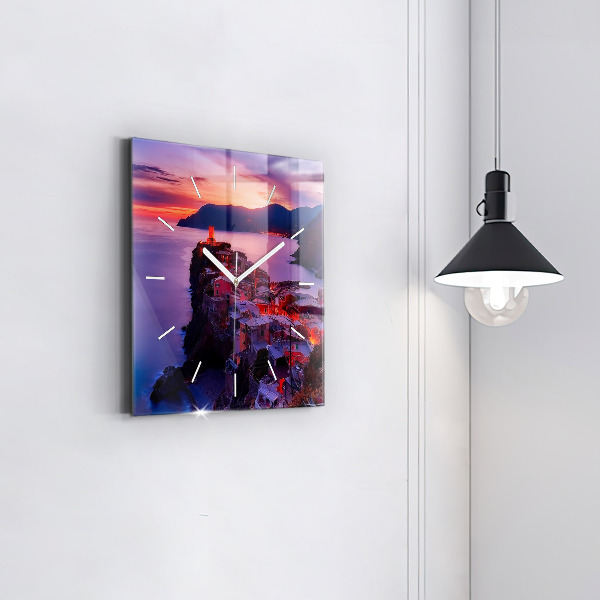 Wanduhr quadratisch Inschrift der Erinnerungen