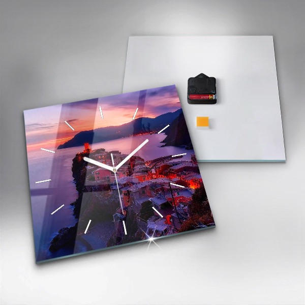 Wanduhr quadratisch Inschrift der Erinnerungen