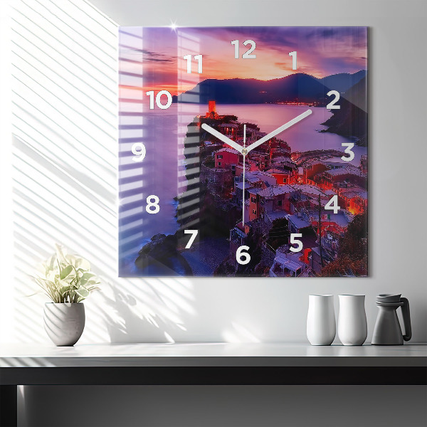 Wanduhr quadratisch Inschrift der Erinnerungen