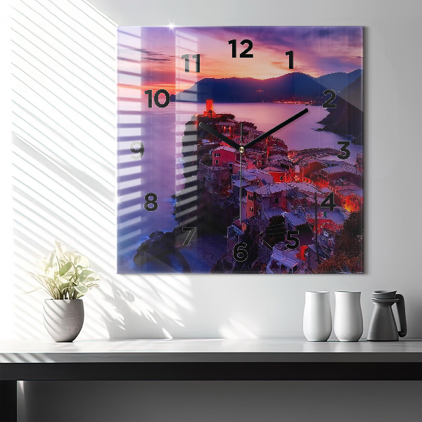 Wanduhr quadratisch Inschrift der Erinnerungen