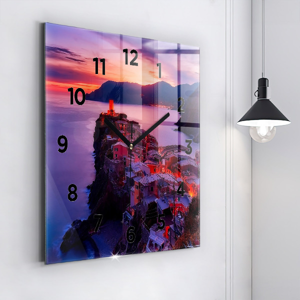 Wanduhr quadratisch Inschrift der Erinnerungen